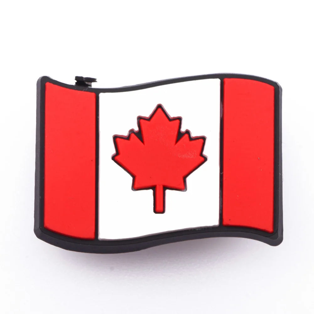 National Flag Shoe Charms - Charms Chaussures Drapeau National