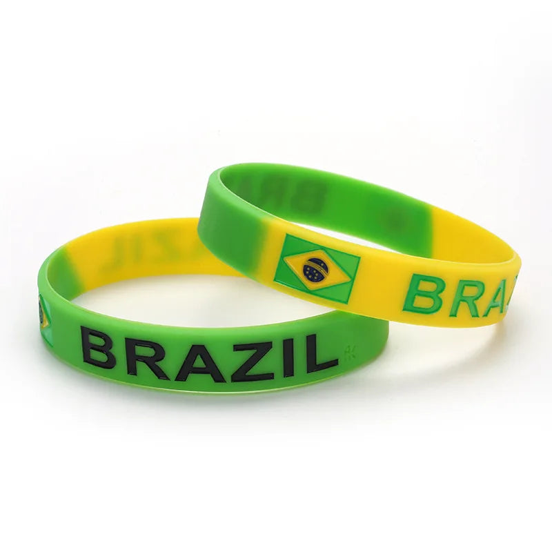 Country Flag Silicone Bracelet - Bracelet Silicone Drapeau Pays