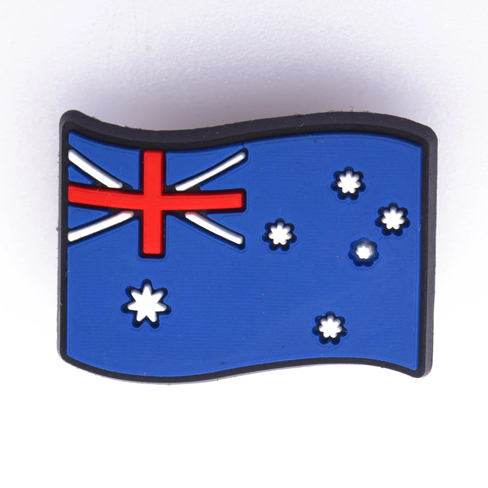 National Flag Shoe Charms - Charms Chaussures Drapeau National