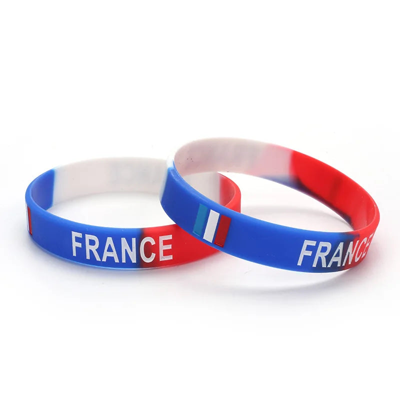 Country Flag Silicone Bracelet - Bracelet Silicone Drapeau Pays