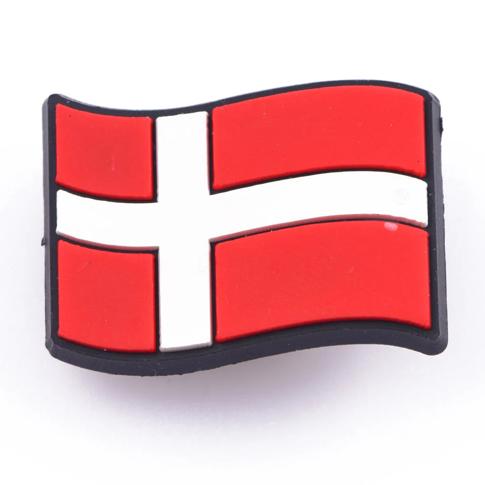 National Flag Shoe Charms - Charms Chaussures Drapeau National